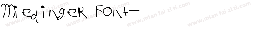 Miedinger Font字体转换